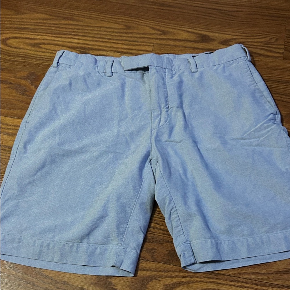 Vintage Polo Golf‎ Ralph Lauren Mens Light Blue Cotton Chino Shorts Size 34